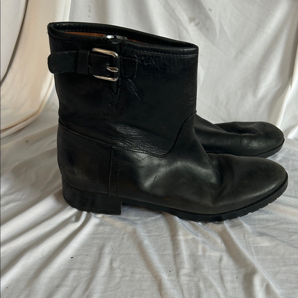 GAP Black Leather Ankle Boots